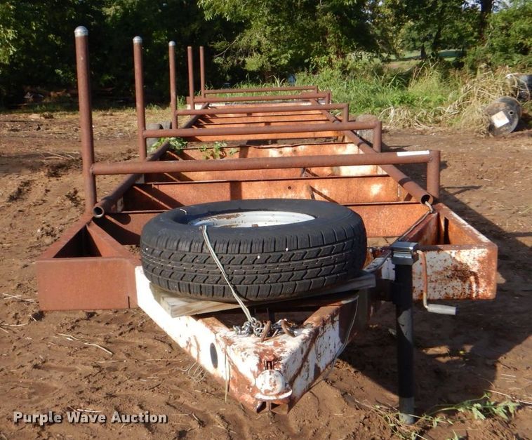 image for item LS9875 Shop built  pole trailer