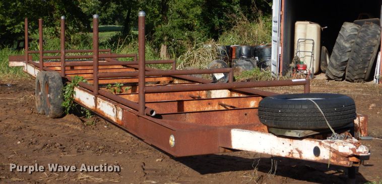 image for item LS9875 Shop built  pole trailer
