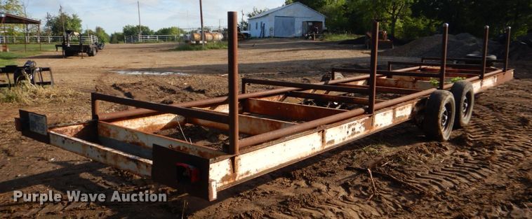 image for item LS9875 Shop built  pole trailer