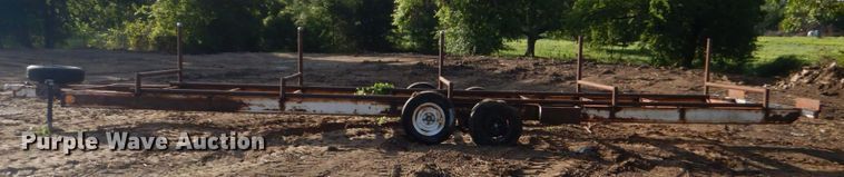 image for item LS9875 Shop built  pole trailer