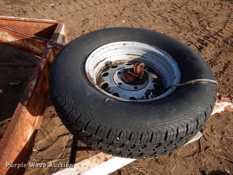 image for item LS9875 Shop built  pole trailer