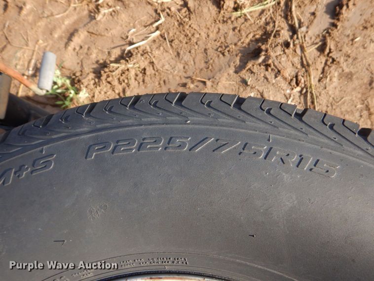 image for item LS9875 Shop built  pole trailer