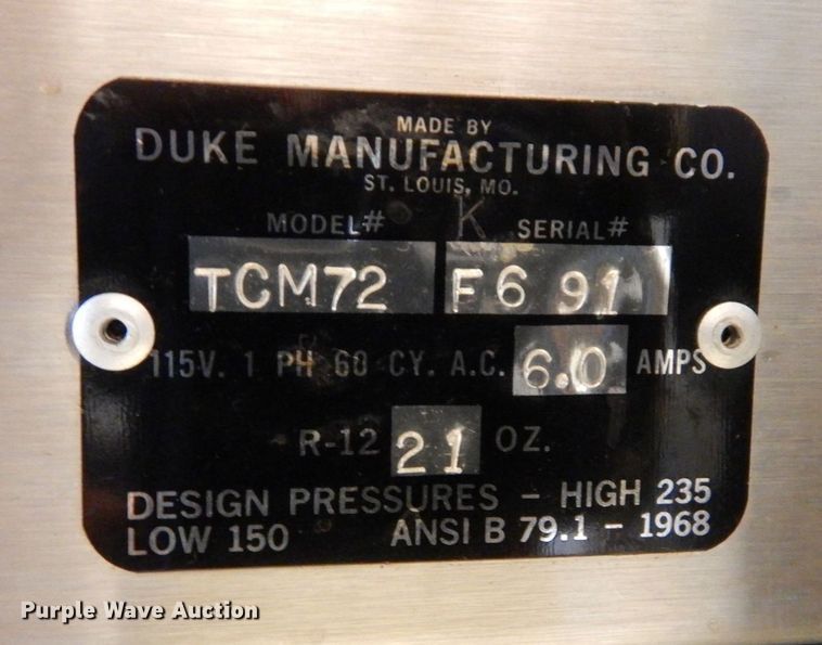 image for item LY9083 Duke TCM72  stainless steel salad bar