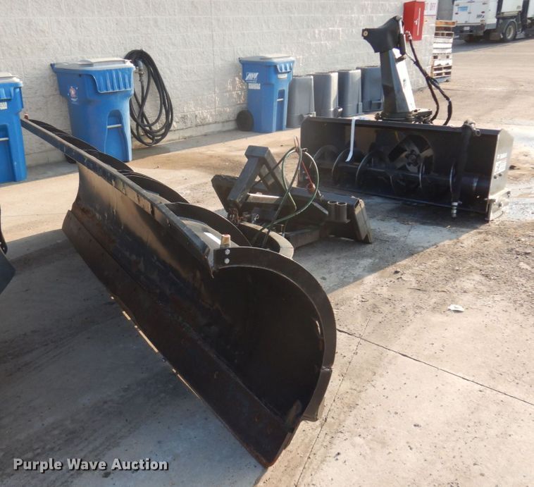 image for item MH9055 120"W skid steer snow plow