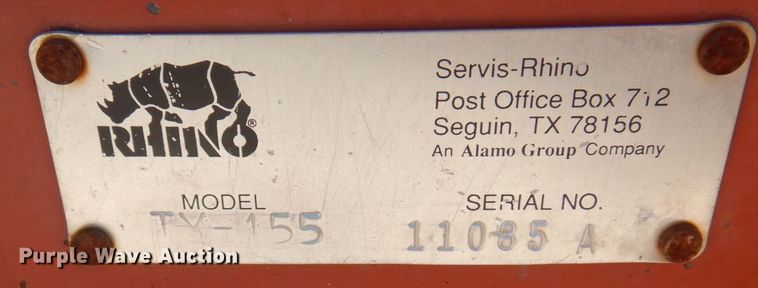 image for item MU9736 Rhino TX-155  batwing finish mower