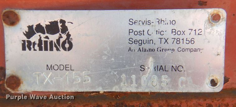 image for item MU9736 Rhino TX-155  batwing finish mower