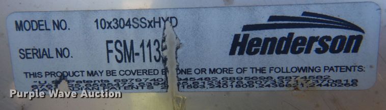 image for item MU9737 Henderson 10X304SSXHYD  stainless steel spreader