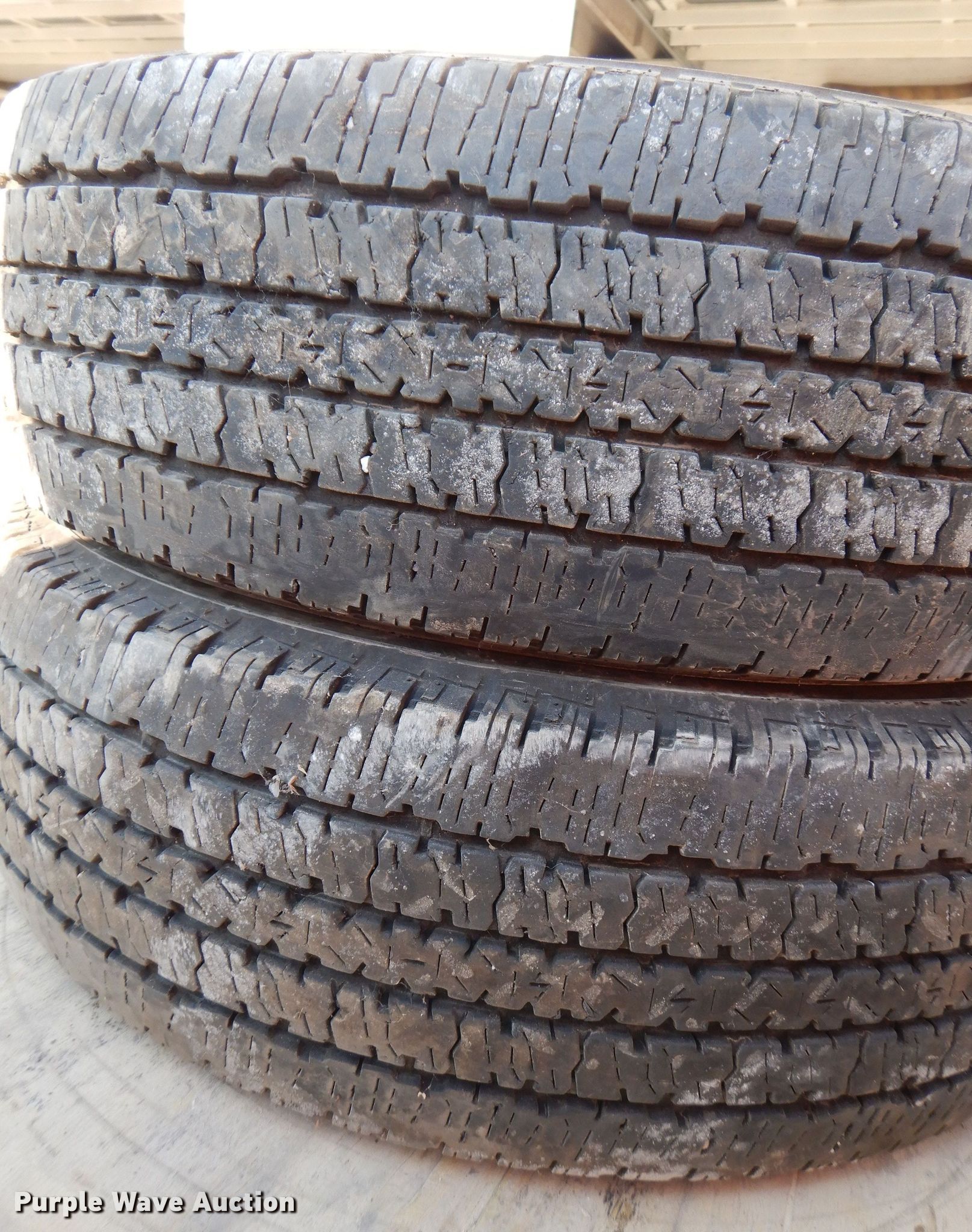 (2) Firestone Transforce HT LT245/75R17 tires in Knoxville, IA Item KP9430 sold Purple Wave