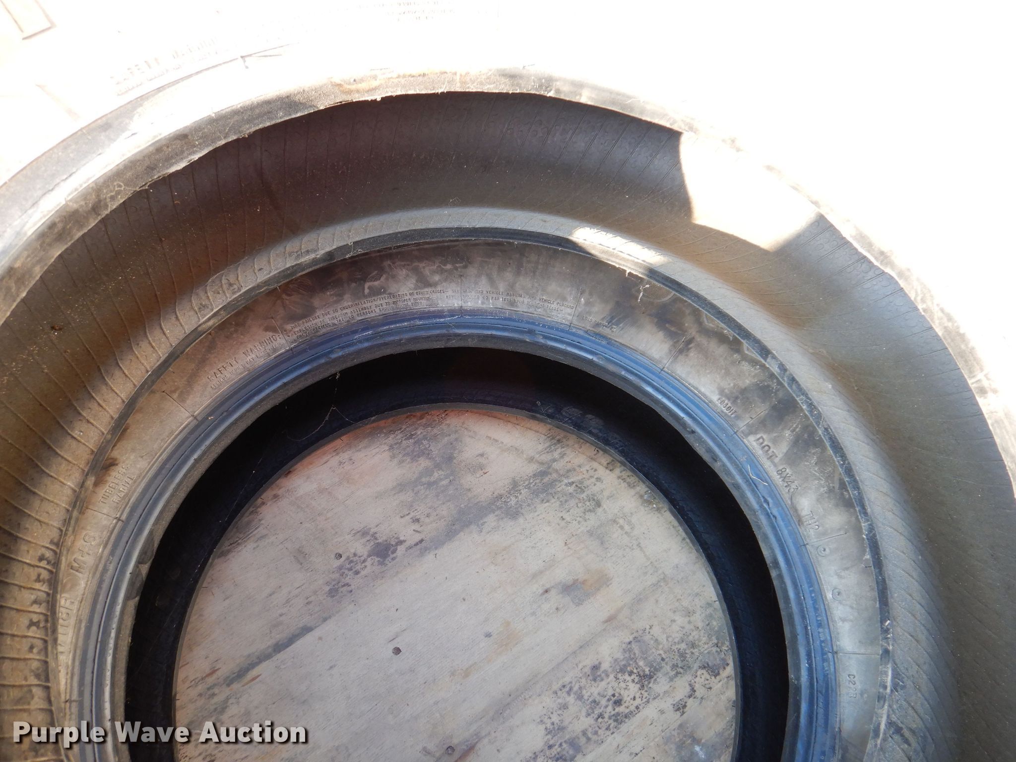 (2) Firestone Transforce HT LT245/75R17 tires in Knoxville, IA Item KP9430 sold Purple Wave