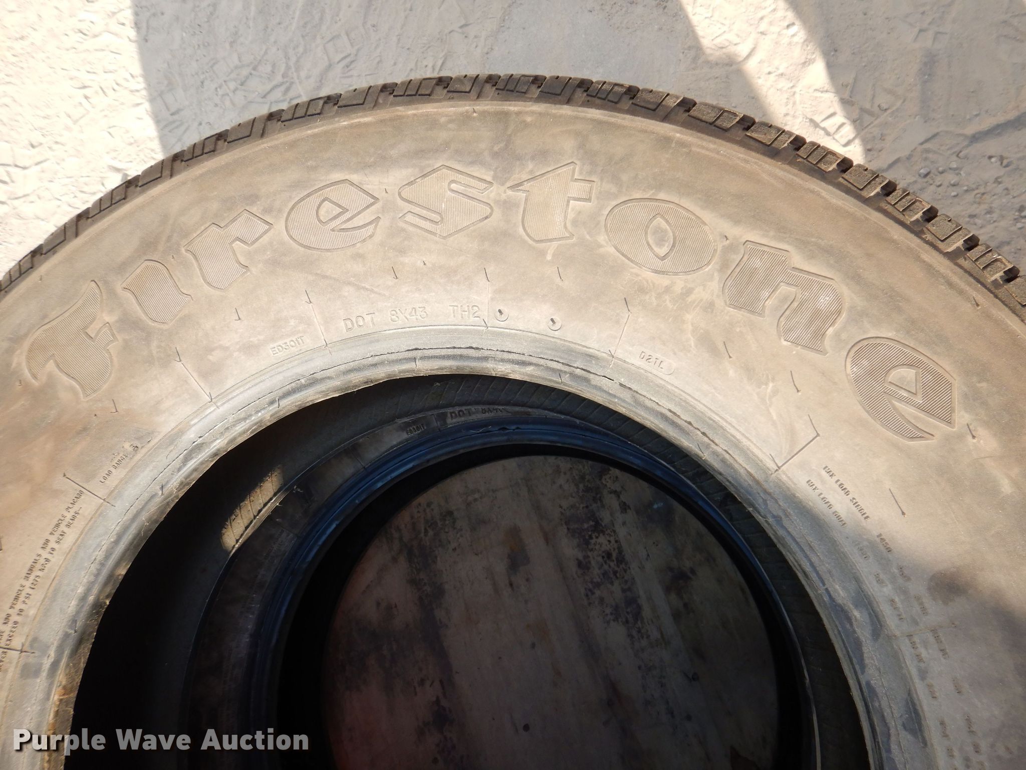(2) Firestone Transforce HT LT245/75R17 tires in Knoxville, IA Item