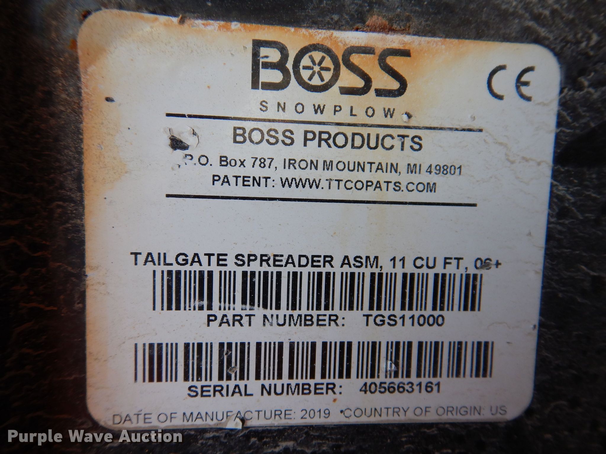 Boss spreader in Knoxville, IA | Item KP9434 sold | Purple Wave