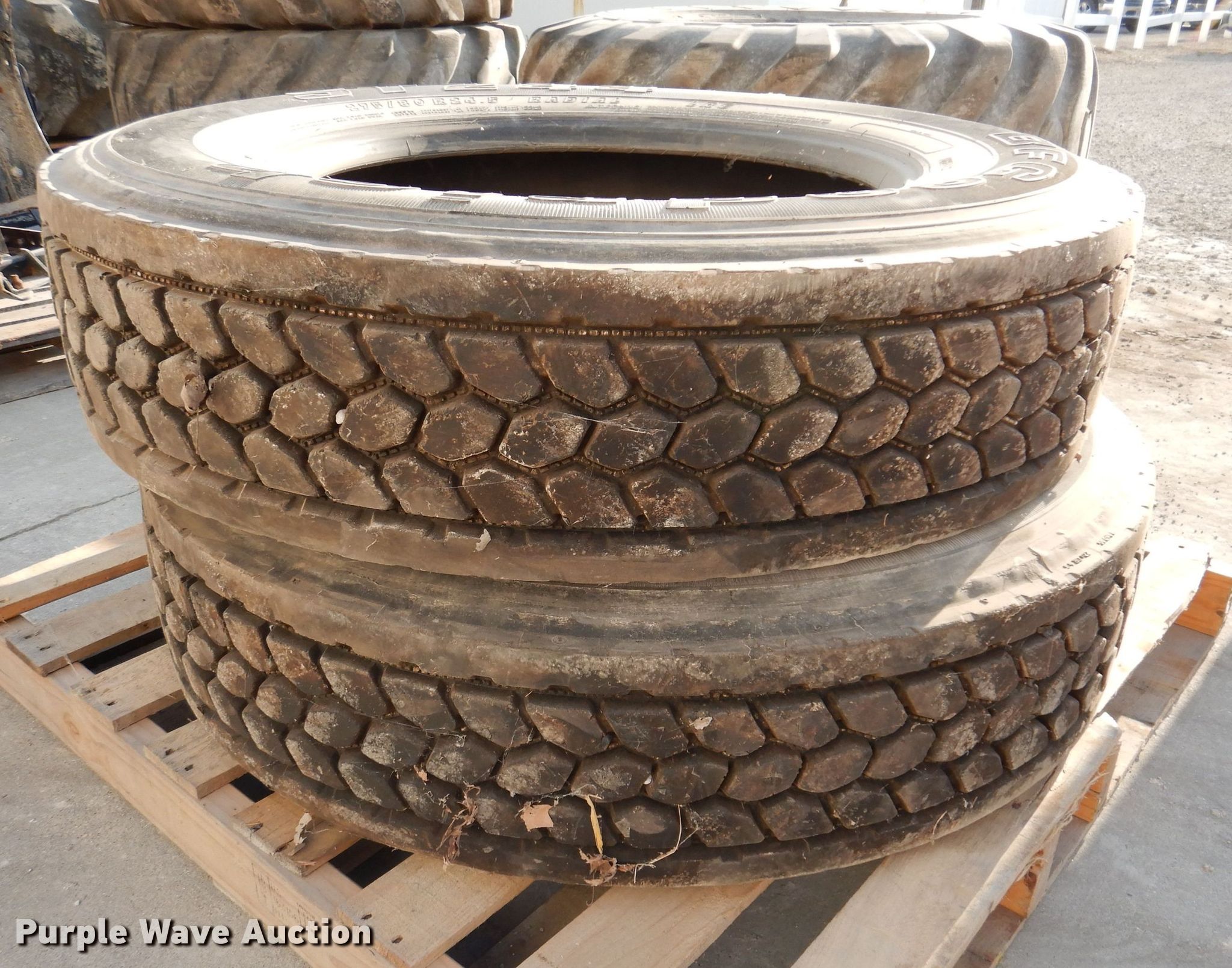 (2) BF Goodrich ST244 275/80R24.5 tires in Knoxville, IA Item KP9435