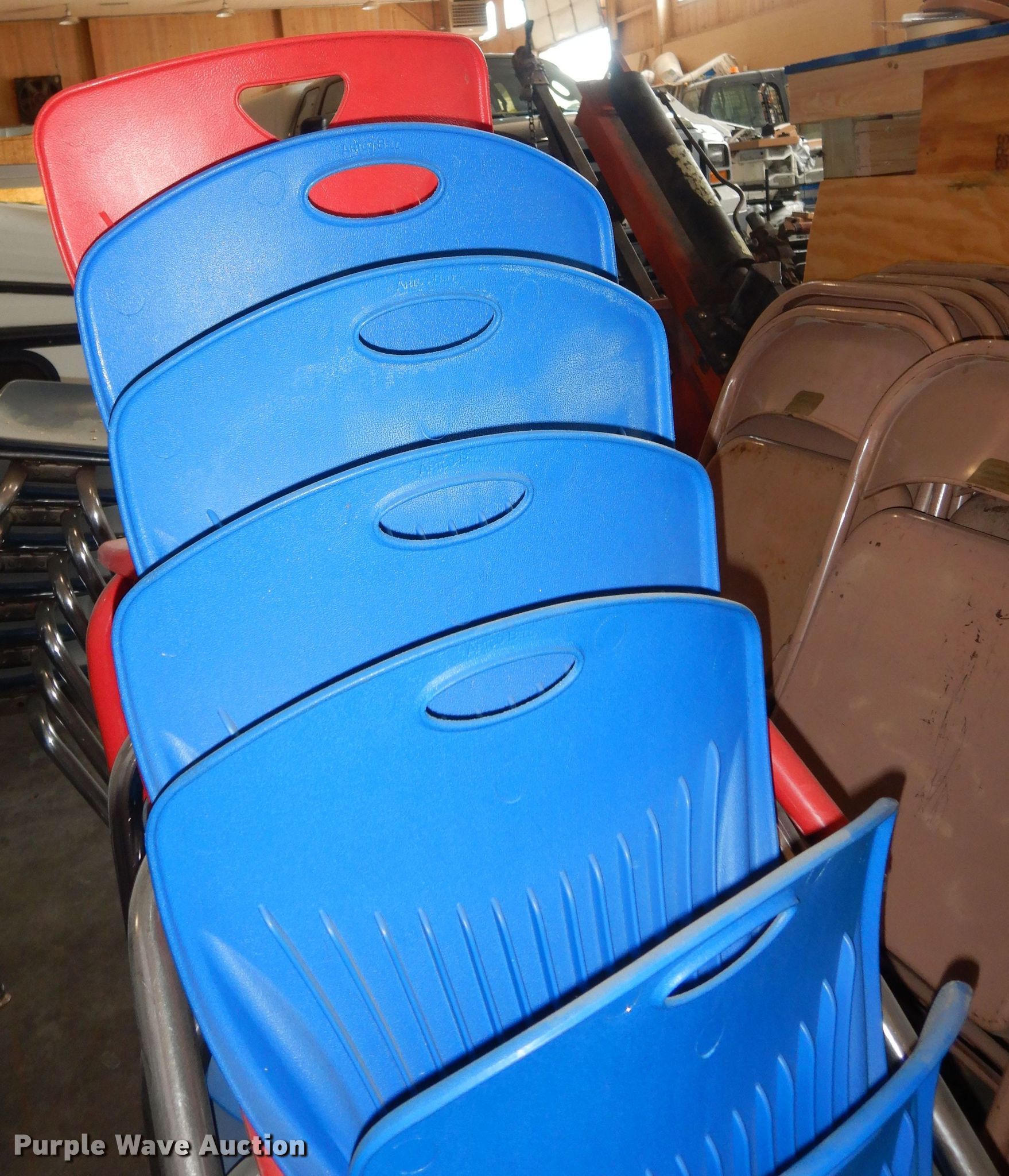 Approx. (23) preschool chairs in Holton, KS Item LR9816 sold Purple