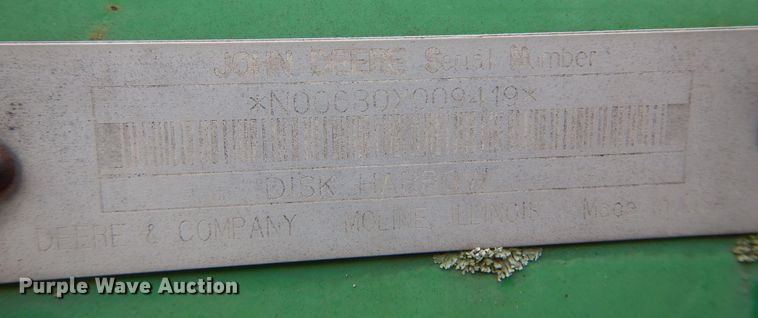 image for item DB7801 John Deere 630  tandem disk