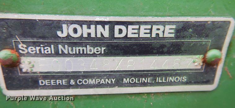 image for item DB7803 1989 John Deere 348  small square baler
