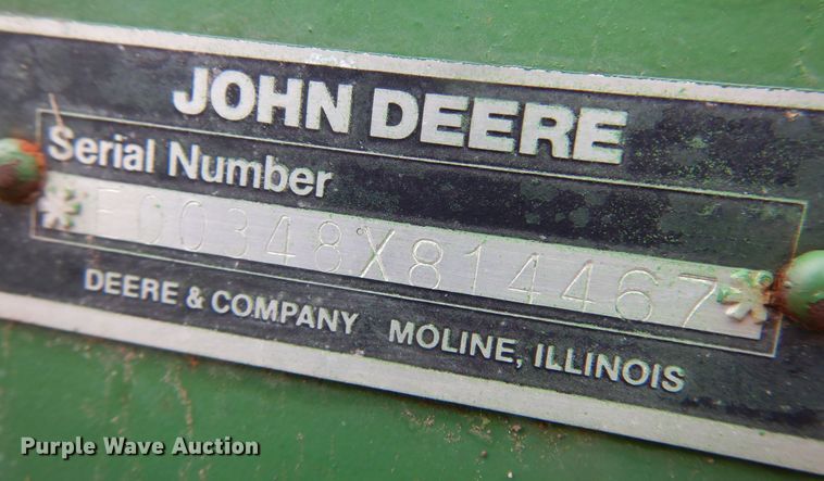 image for item DB7803 1989 John Deere 348  small square baler