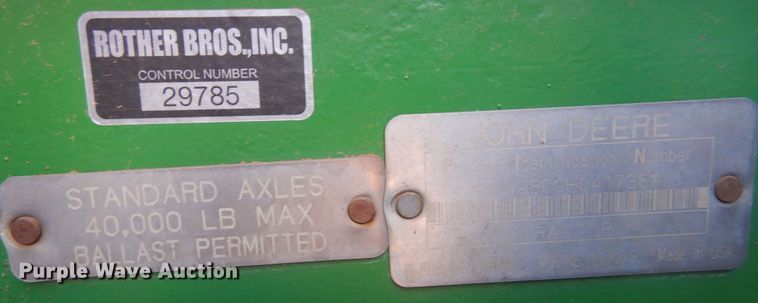 image for item DB7806 2001 John Deere 9300  4WD tractor