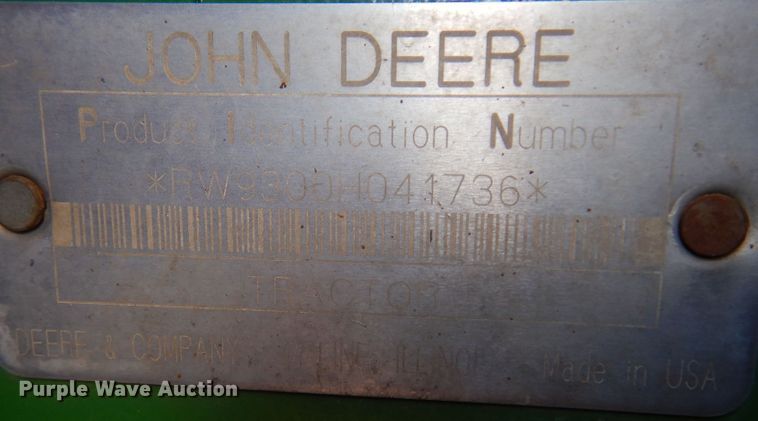 image for item DB7806 2001 John Deere 9300  4WD tractor