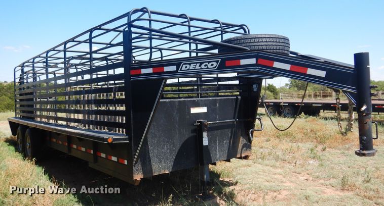 image for item DB7823 2015 Delco  livestock trailer
