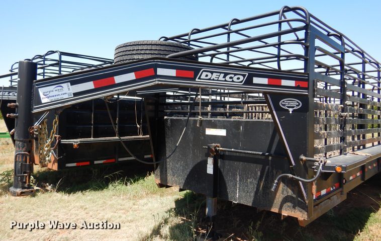 image for item DB7823 2015 Delco  livestock trailer