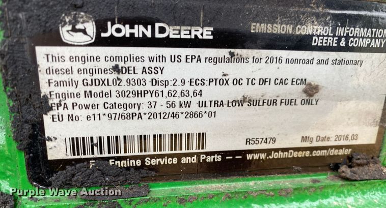 image for item DK6403 2016 John Deere 5075E  tractor