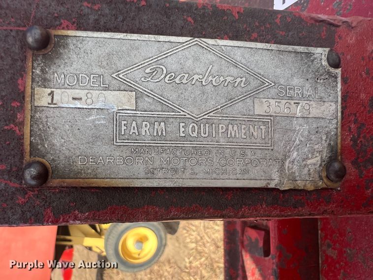 image for item DK7087 Dearborn 10-80  disk plow