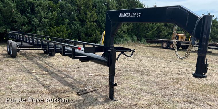 image for item DK7105 Amacsa HW37  hay bale trailer