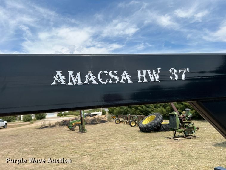 image for item DK7105 Amacsa HW37  hay bale trailer