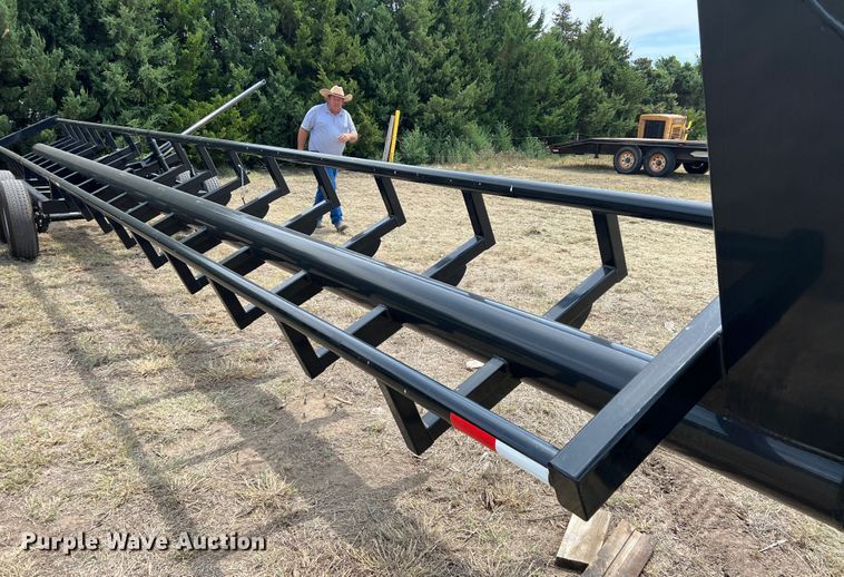 image for item DK7105 Amacsa HW37  hay bale trailer