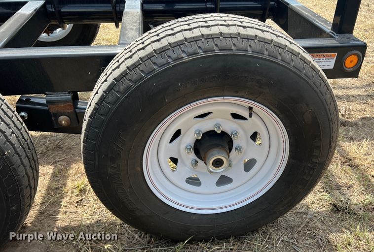 image for item DK7105 Amacsa HW37  hay bale trailer