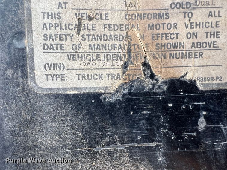 image for item DK7117 1979 Mack RWS754LST  semi truck