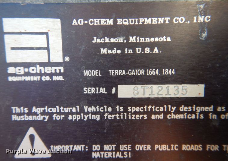 image for item DP0313 Ag-Chem TerraGator 1844  applicator