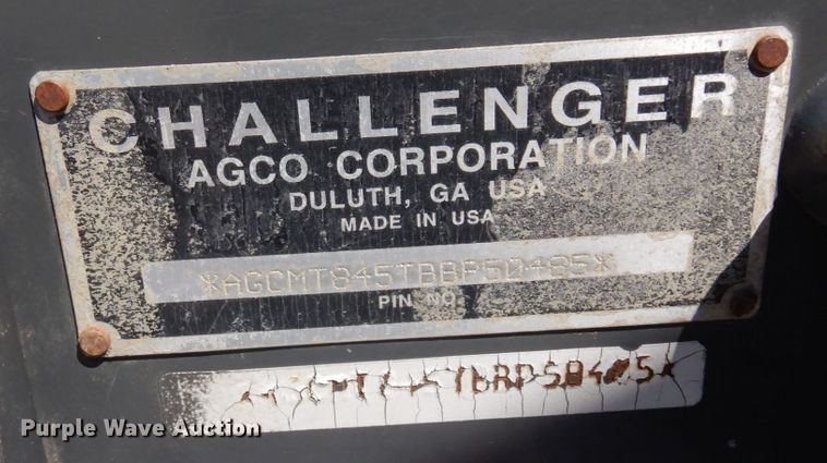 image for item DQ9213 2005 Caterpillar Challenger MT845  tractor