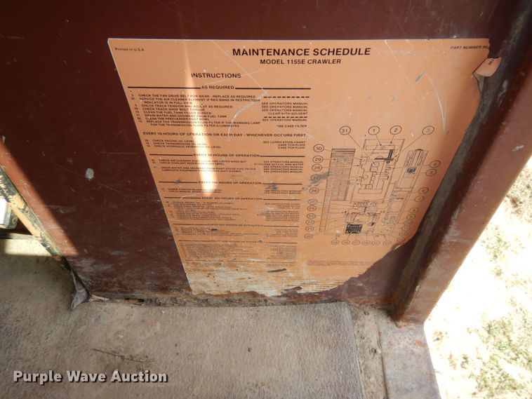 image for item DS1370 1990 Case 1155E  track loader