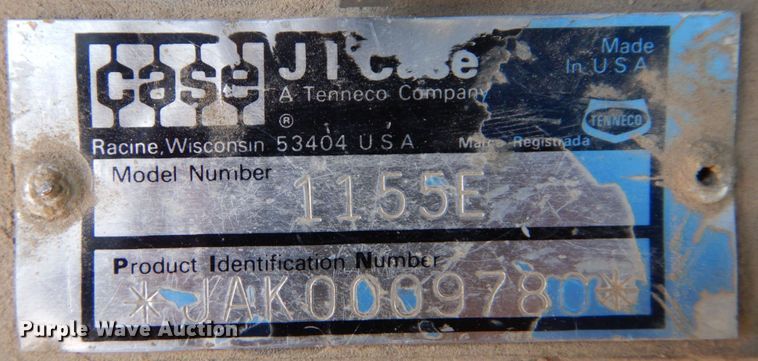 image for item DS1370 1990 Case 1155E  track loader
