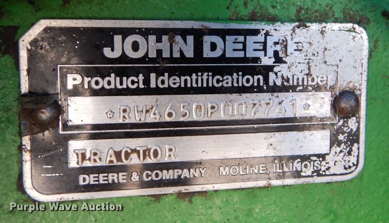 image for item DS6256 1984 John Deere 4650  MFWD tractor