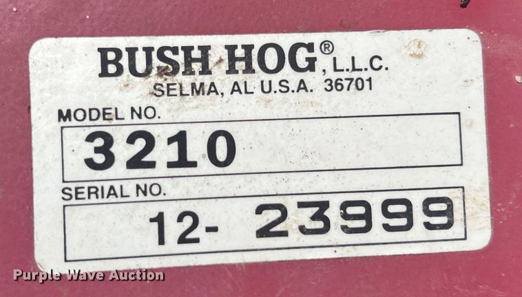 image for item IA9025 Bush Hog 3210  rotary mower