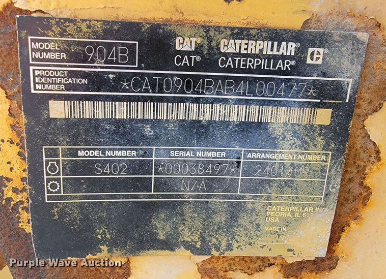 image for item JC9629 2006 Caterpillar 904B  wheel loader