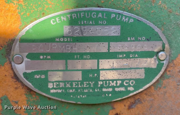 image for item KF9537 Berkeley  irrigation pump