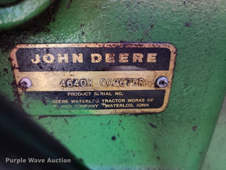 image for item KH9339 1978 John Deere 4640  tractor