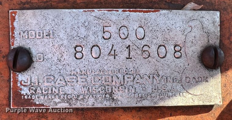 image for item LI9423 1954 Case 500  tractor