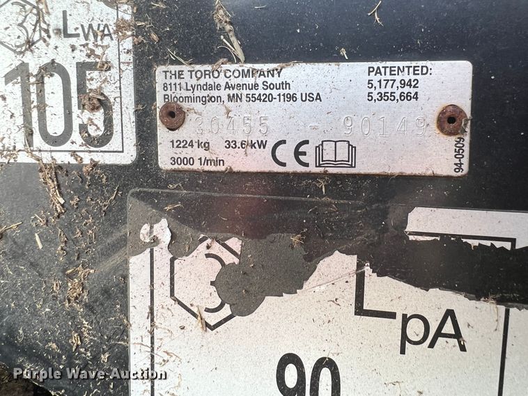 image for item MQ9784 Toro Ground Master 455D  lawn mower