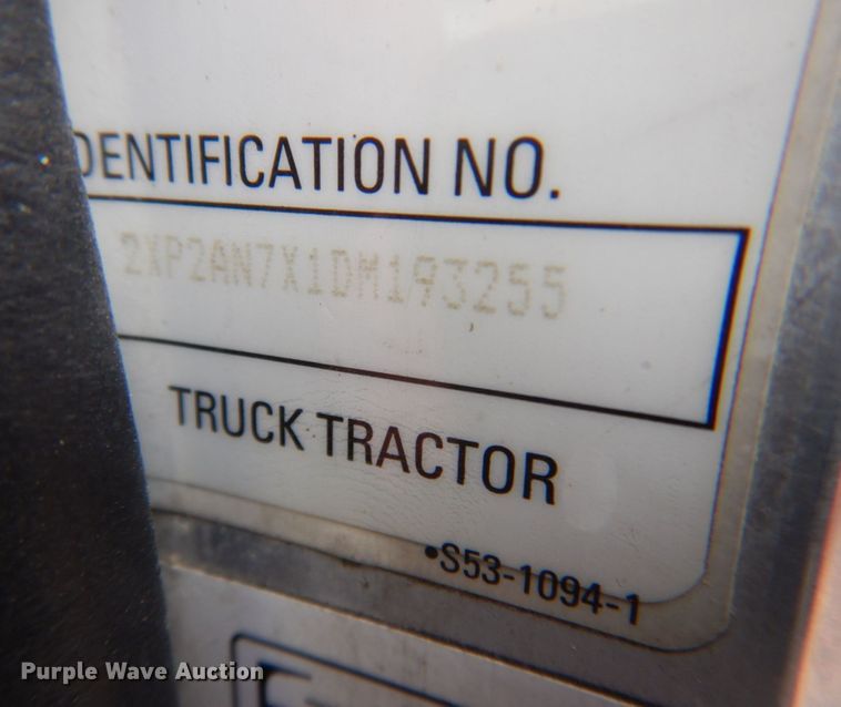 image for item DP0315 2013 Peterbilt 337  semi truck