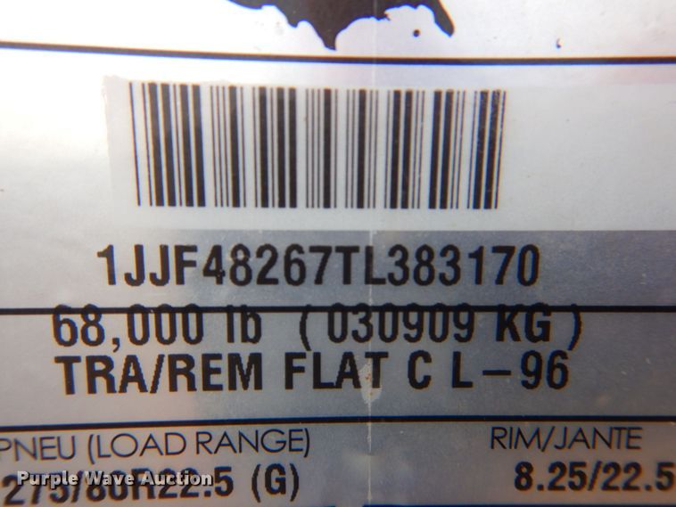 image for item DP4300 1996 Wabash CL-96  flatbed trailer