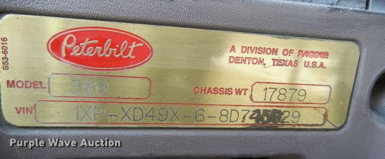 image for item DR1323 2008 Peterbilt 389  semi truck