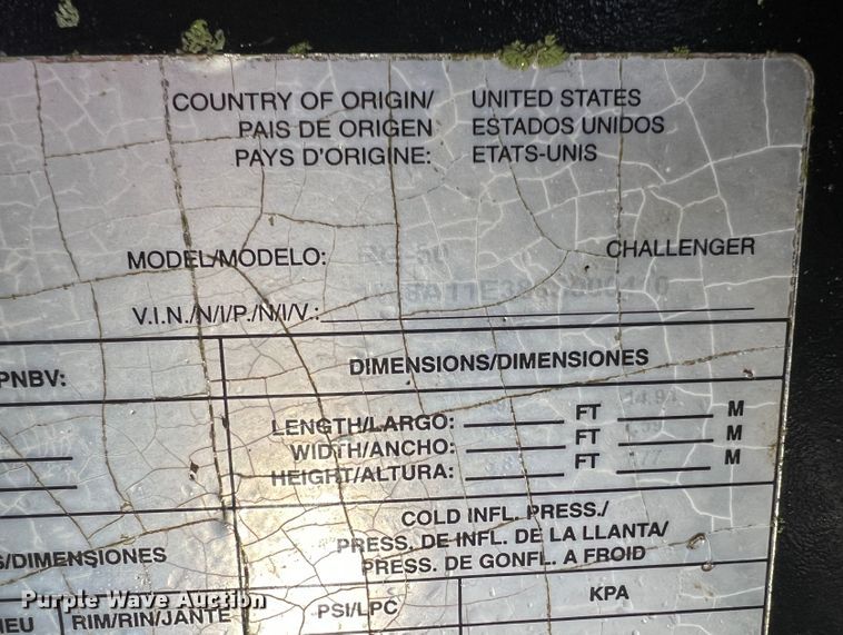 image for item JM9139 2006 Witzco Challenger RG-50  lowboy equipment trailer