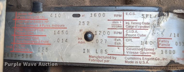 image for item JX9249 1992 Peterbilt 378  semi truck