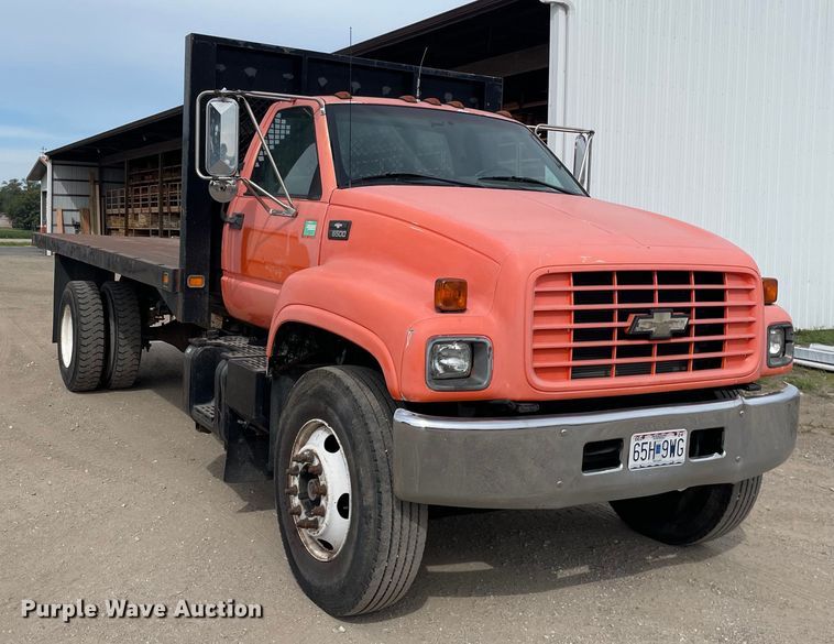 image for item KF9524 1999 Chevrolet C6500  dump flatbed truck