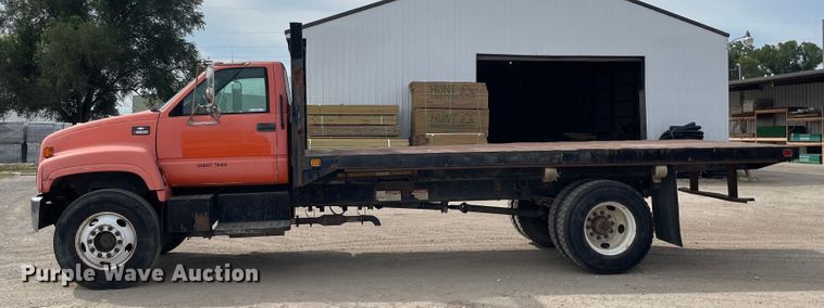 image for item KF9524 1999 Chevrolet C6500  dump flatbed truck