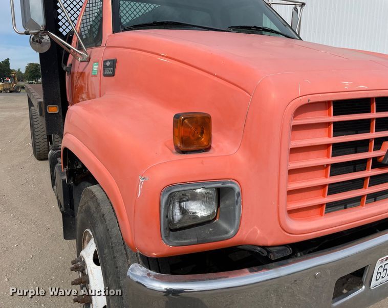 image for item KF9524 1999 Chevrolet C6500  dump flatbed truck